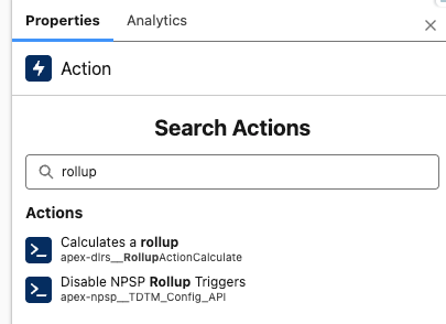 Searching for the DLRS apex action
