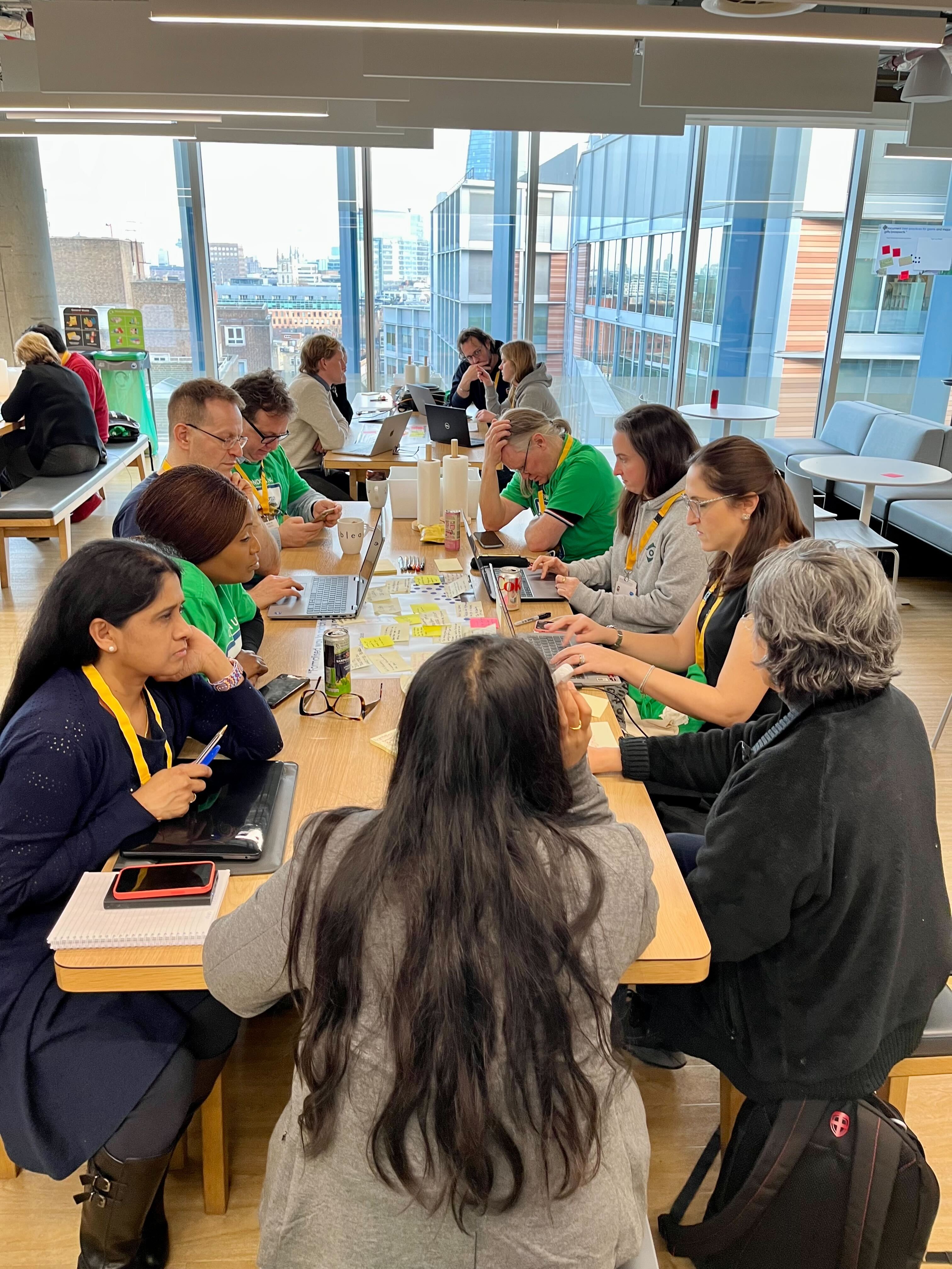 Team working hard during the January 2023 sprint