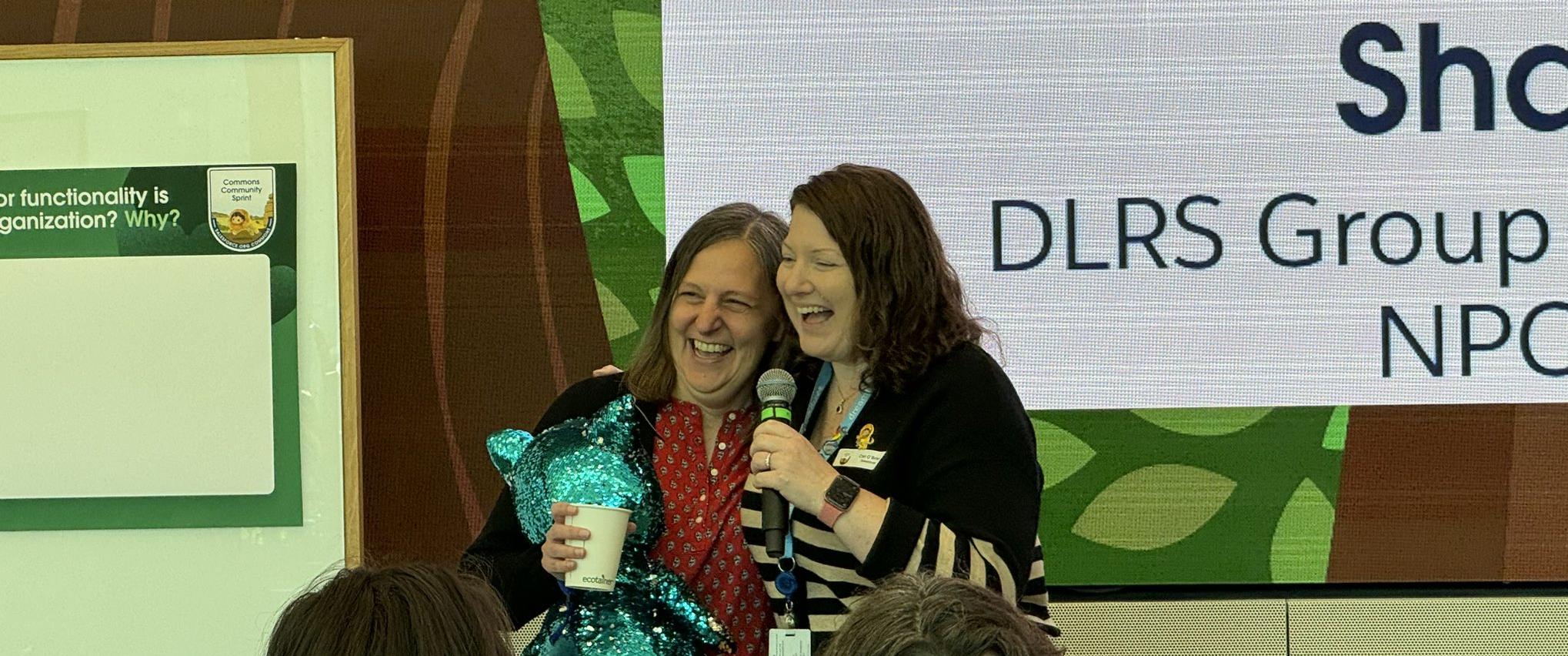 New Commons Hero, Shari Carlson, is a leader and participant of various projects, including DLRS, Membership and NPC Best Practices, April 2024y