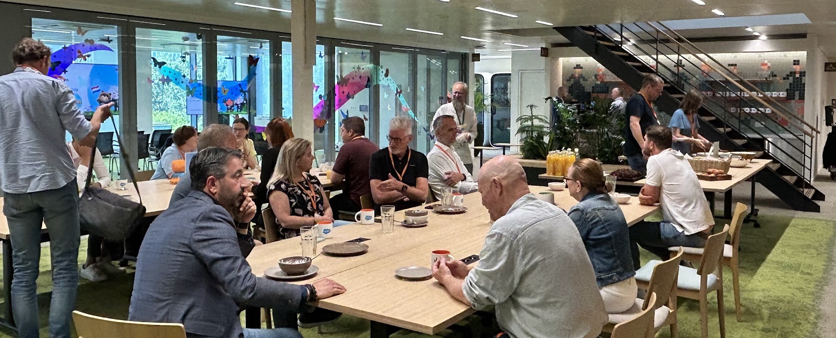 Starting the Community Day with a Networking Breakfast, June 2025.