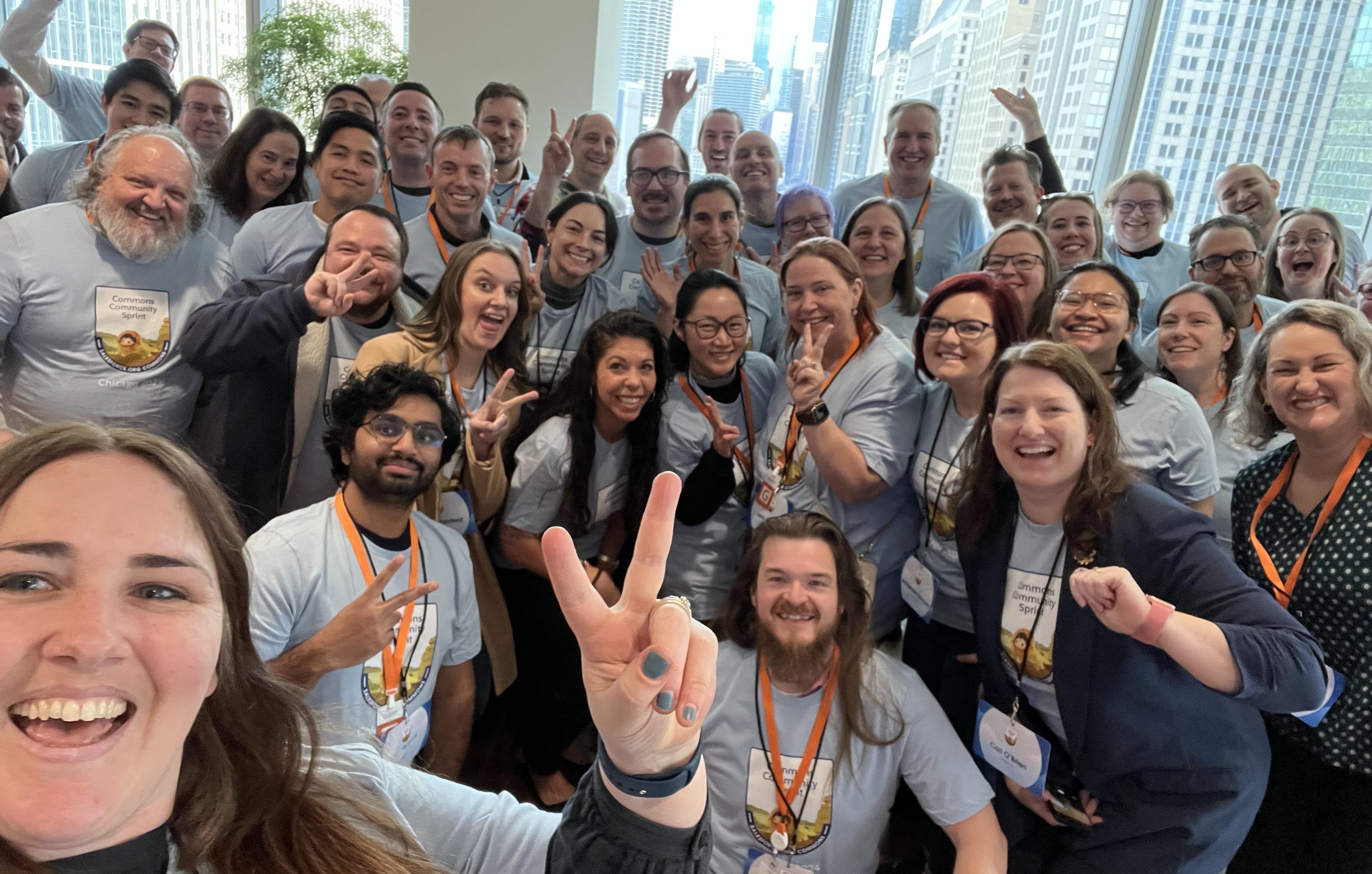 Group selfie from the Chicago Community Sprint, November 2024