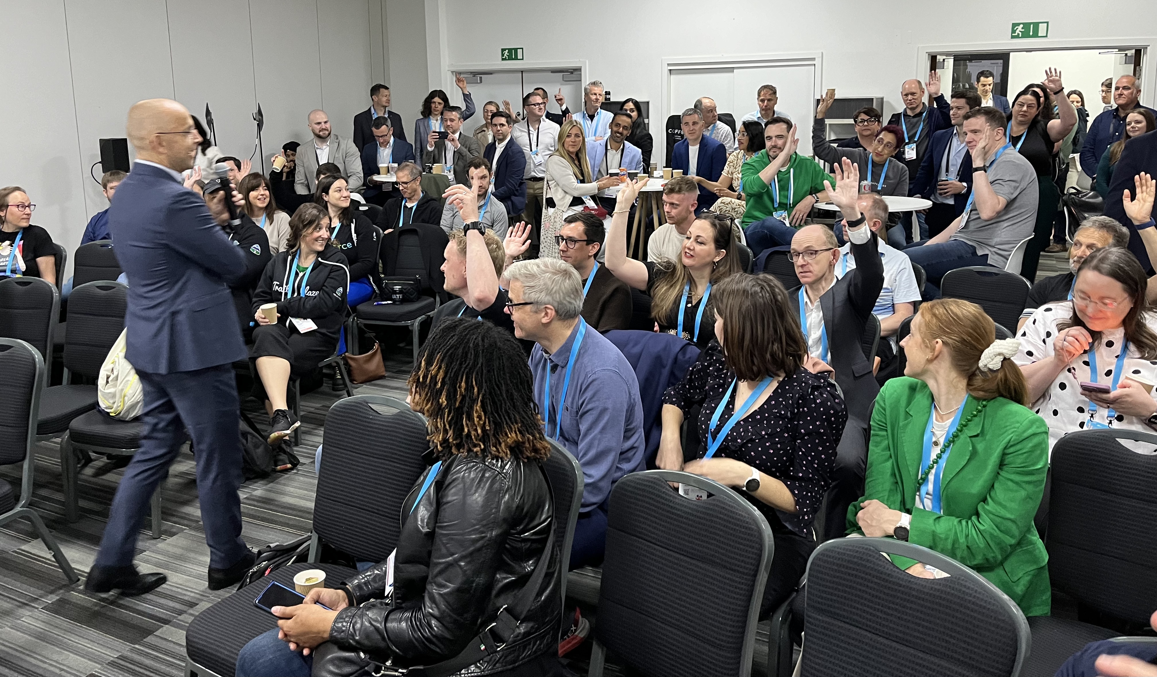 The epic London bus drive over to the Nonprofit Reception to wind down the 2-day Community Sprint! June 2024.