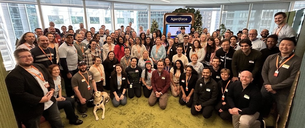 Agentforce Nonprofit Community Sprint group photo, December, 2025.