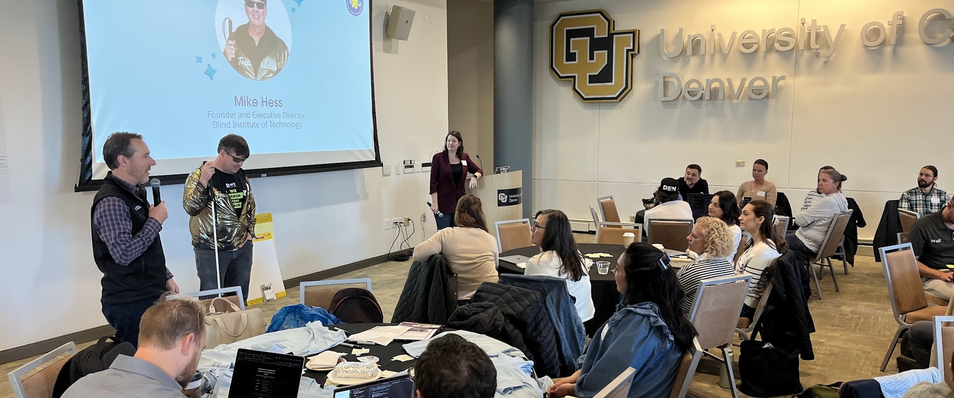 Michael Force and Mike Hess welcome remarks at the Denver Community Sprint 2025.