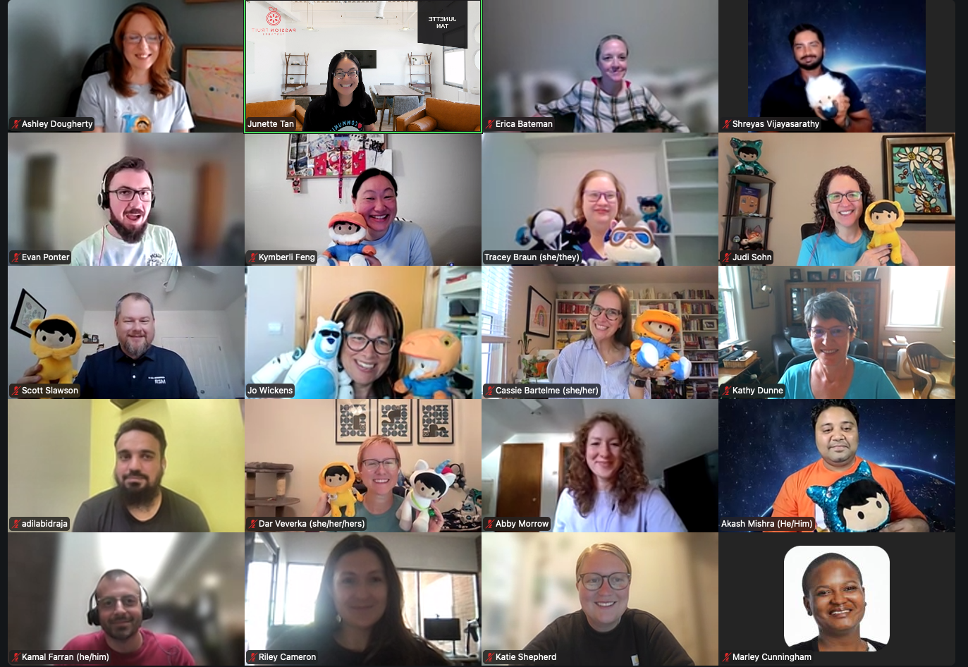 Nonprofit Cloud Best Practices group photo, Virtual Sprint 2025.