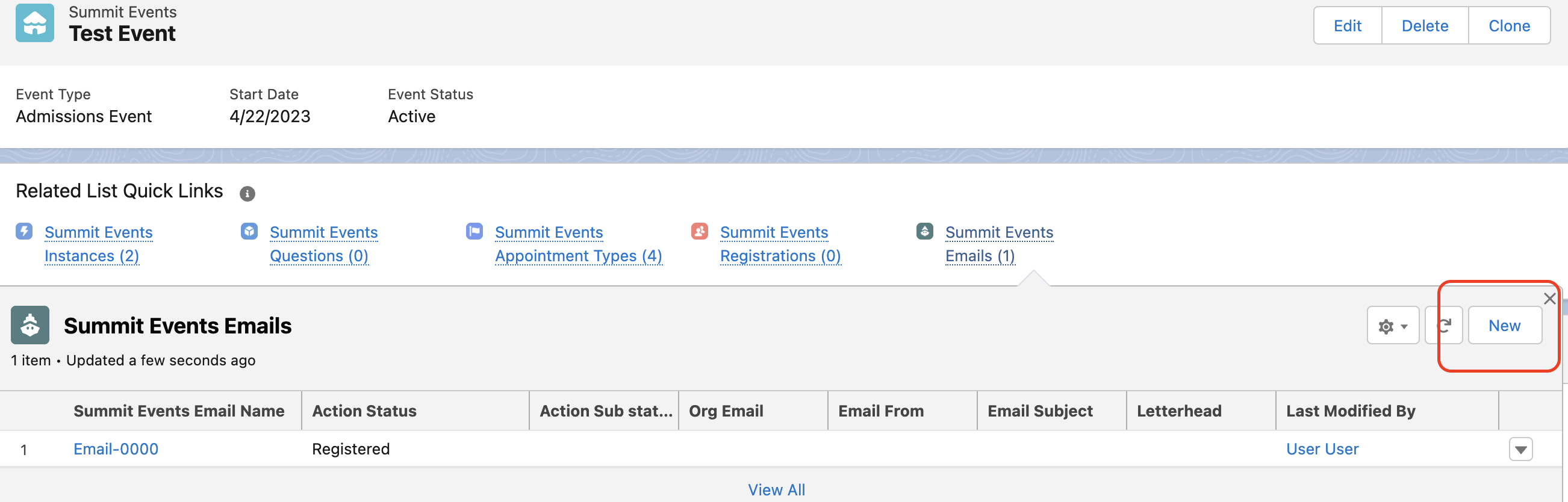 Creating an Event Email | Summit Events App Documentation